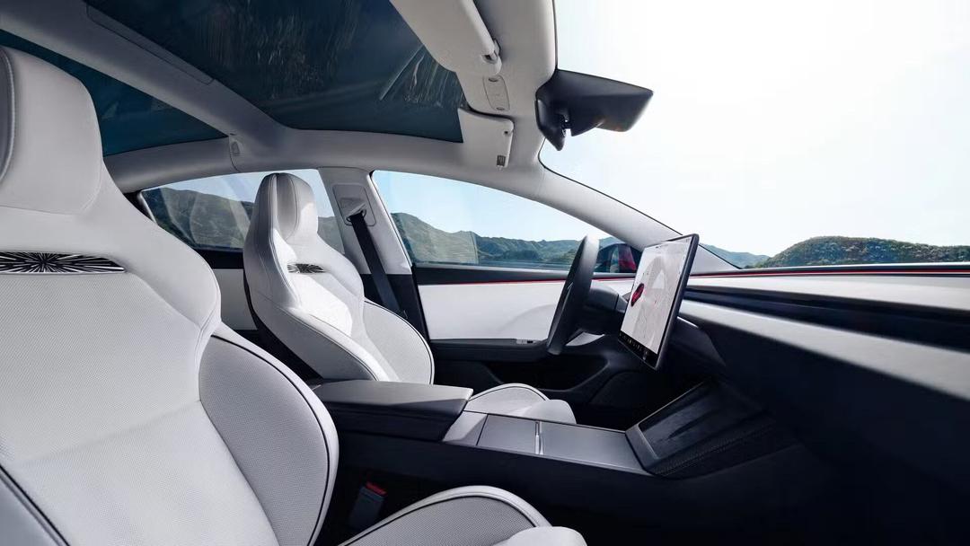 2024 Tesla Model 3 Performance interior view from passenger seat