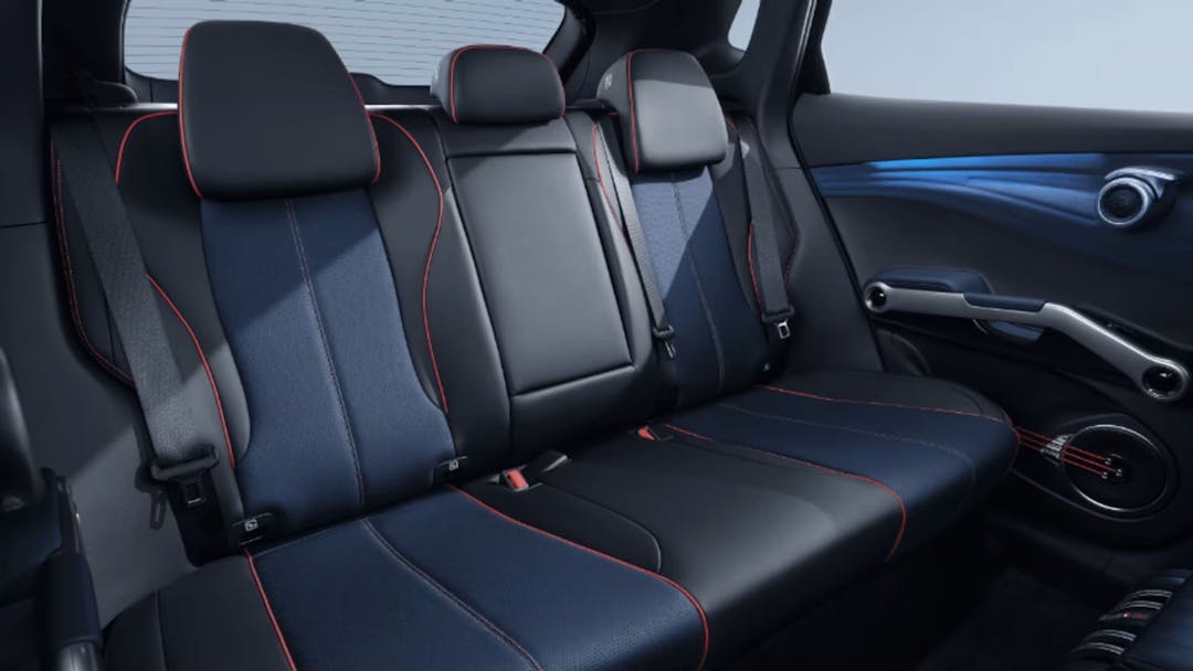 2024 BYD Atto 3 interior view of rear passenger seats