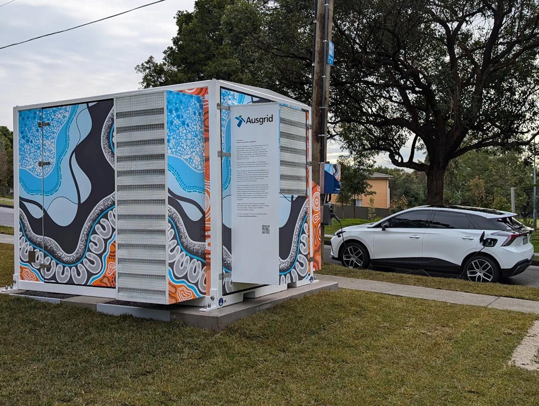 Australian First EV Charger Connected to Community Battery