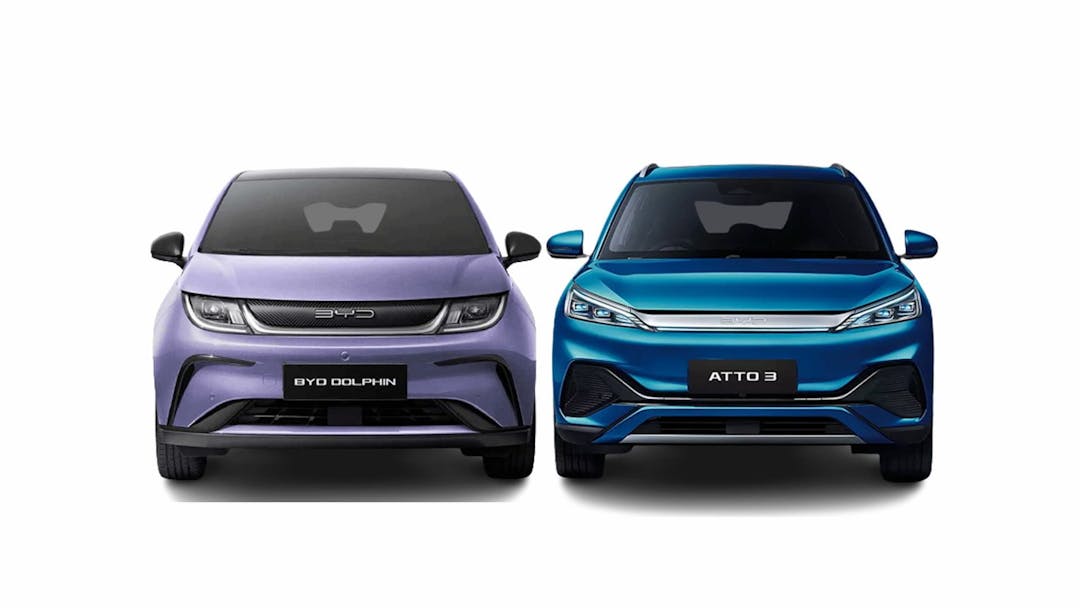 BYD Dolphin vs BYD Atto 3 front