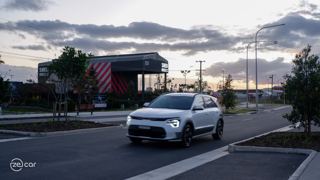 Kia Niro EV rear and driving