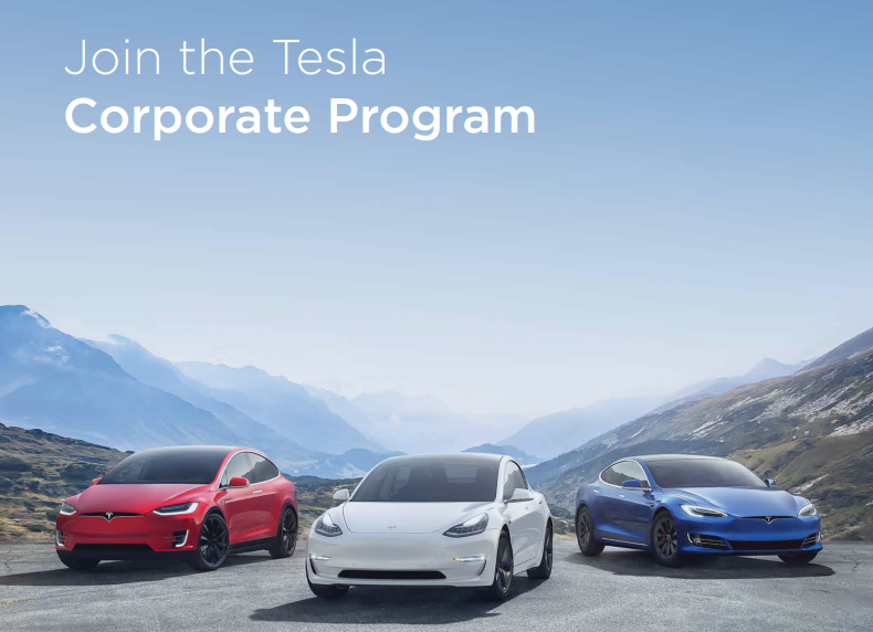 Tesla Corporate program