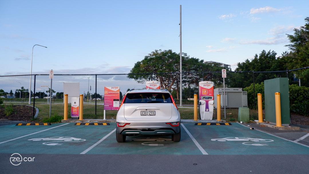 Kia Niro EV at DC public charging stations