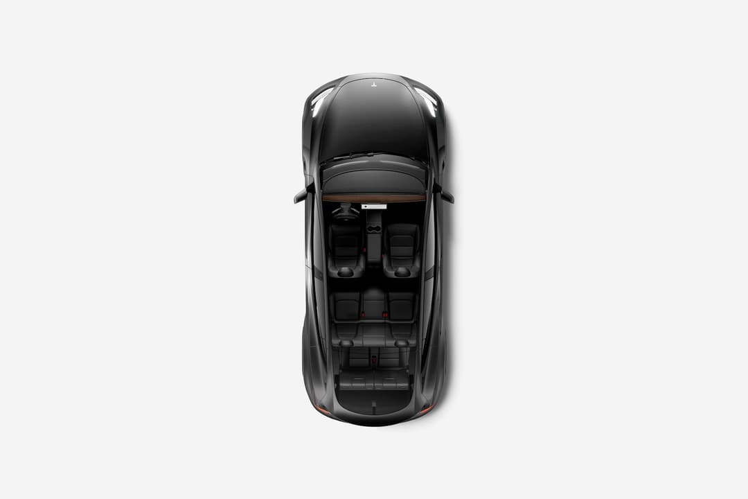Tesla Model Y top-down interior view Tesla Model Y top-down interior view