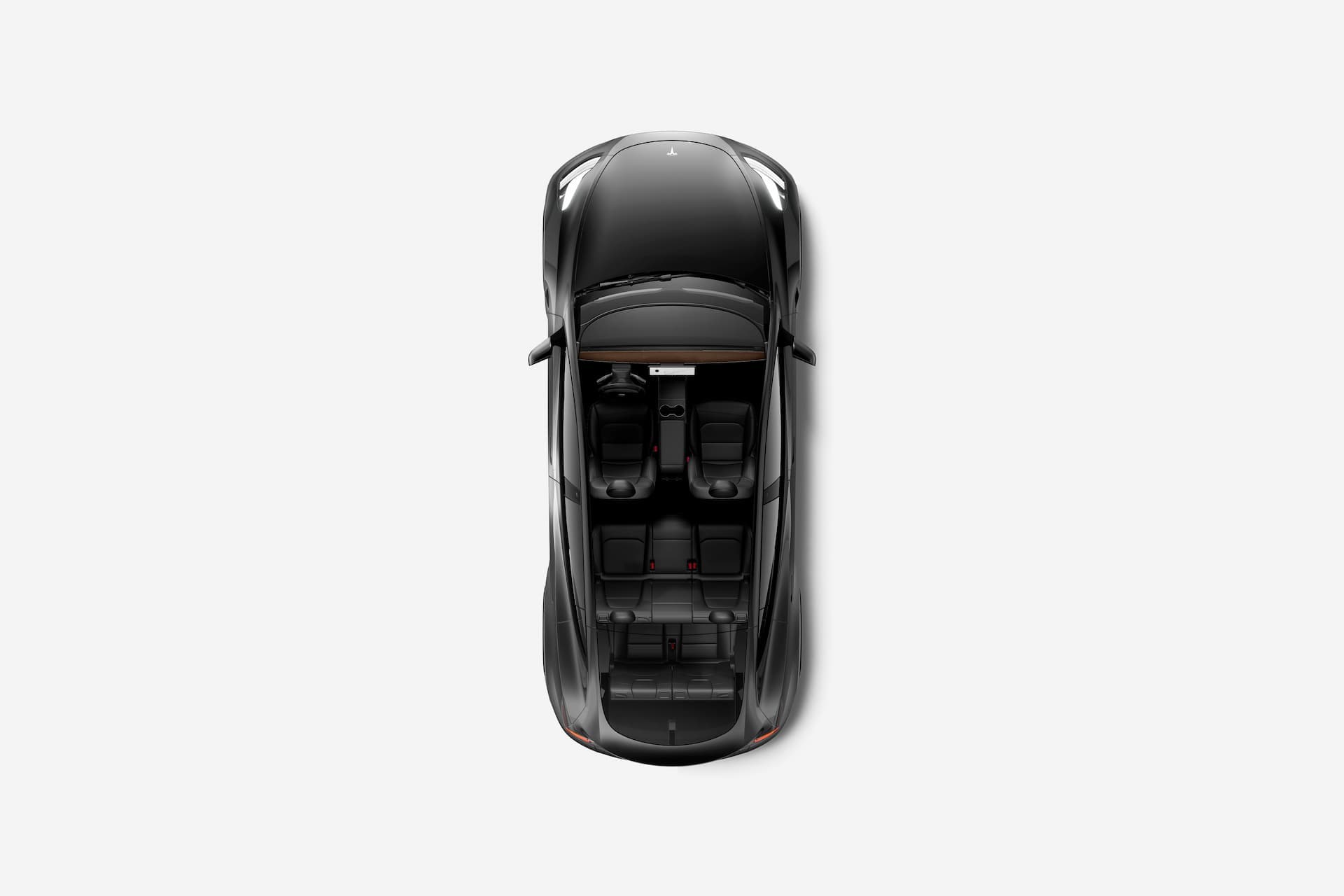 Tesla Model Y top-down interior view Tesla Model Y top-down interior view