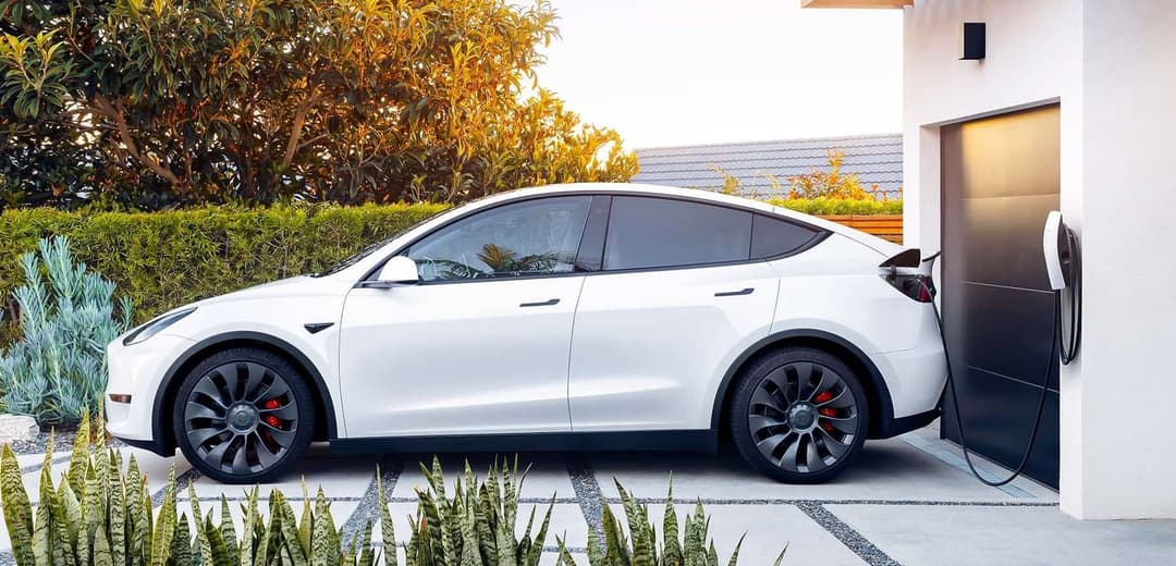 Tesla Model Y charging at home Tesla Model Y charging at home