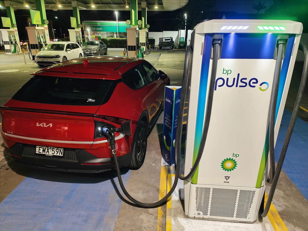 Kia EV6 charging at bp pulse Sydenham Kia EV6 charging at bp pulse Sydenham