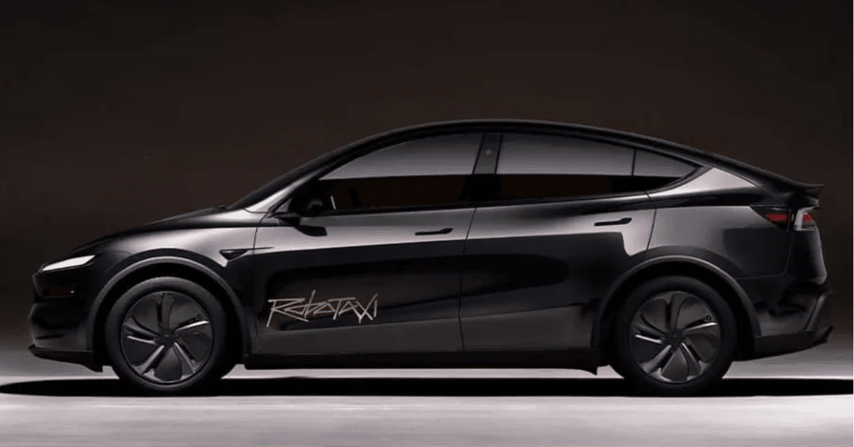 black tesla robotaxi black tesla robotaxi