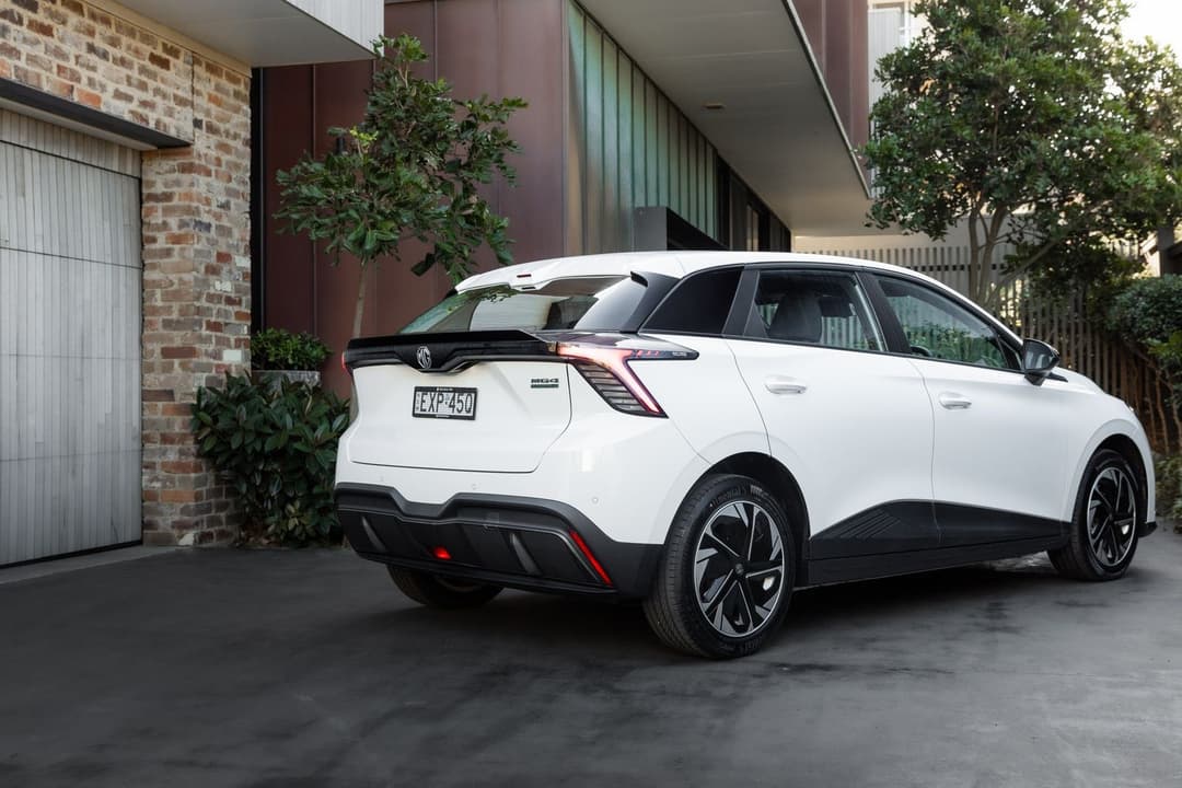 MG4 electric hatchback rear view MG4 electric hatchback rear view