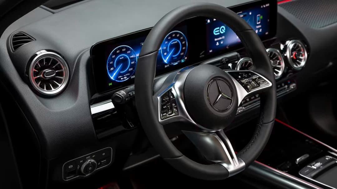 Mercedes-Benz EQA dashboard view Mercedes-Benz EQA dashboard view