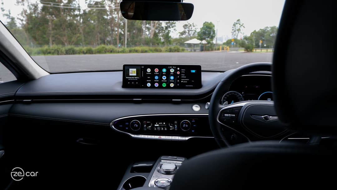 Android Auto touchscreen on Genesis Electrified GV70 Android Auto touchscreen on Genesis Electrified GV70