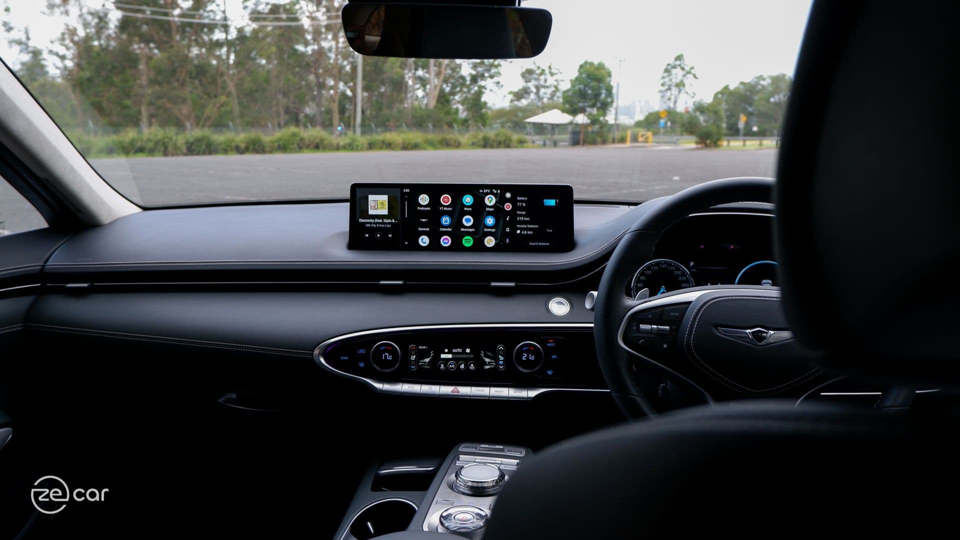 Android Auto touchscreen on Genesis Electrified GV70 Android Auto touchscreen on Genesis Electrified GV70
