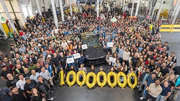 Tesla builds its 10 millionth EV Tesla builds its 10 millionth EV