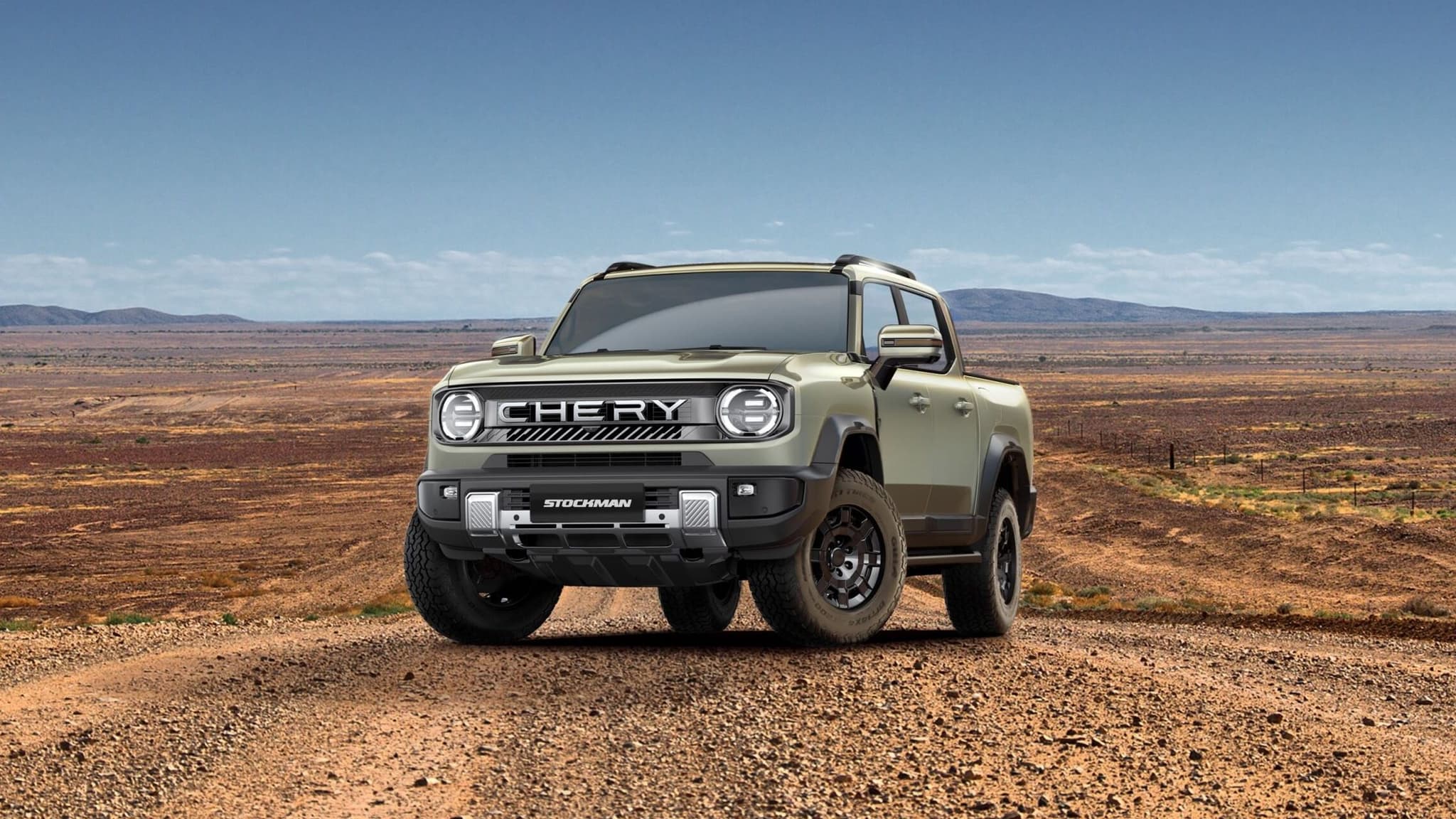 Chery Stockman diesel hybrid ute front three-quarter view Chery Stockman diesel hybrid ute front three-quarter view