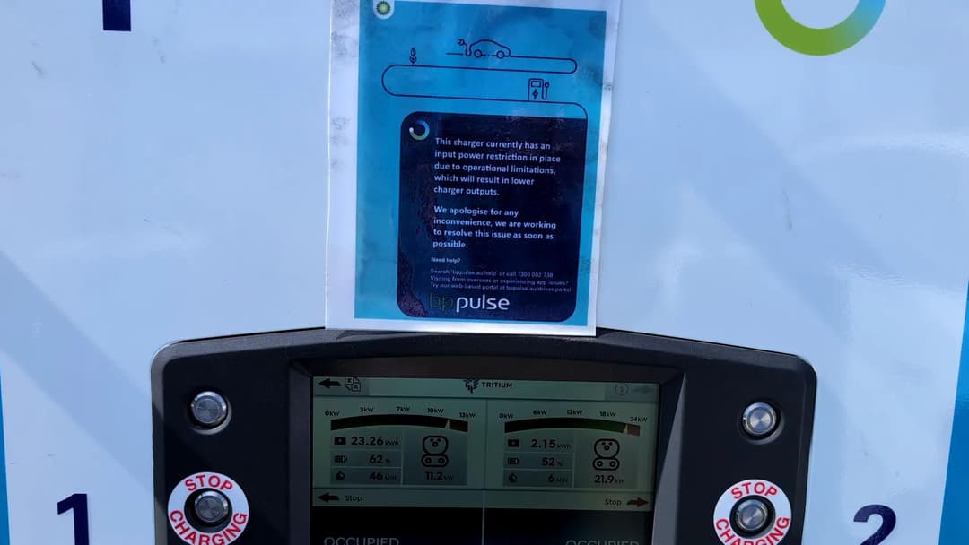 Slow charge rate at bp pulse Sydenham Slow charge rate at bp pulse Sydenham