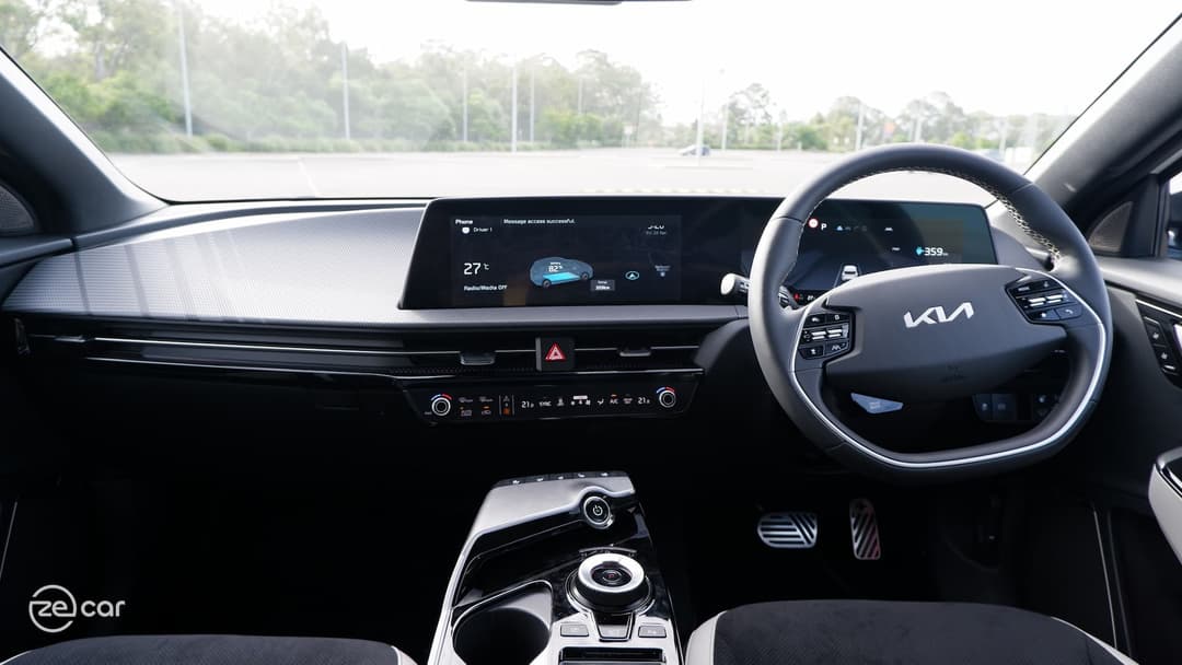 Kia EV6 GT-Line interior view Kia EV6 GT-Line interior view