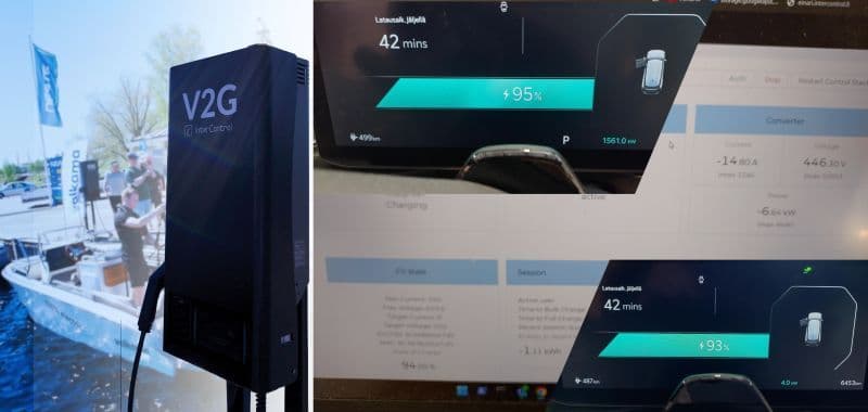 Kia EV( V2G test dashboard Kia EV( V2G test dashboard