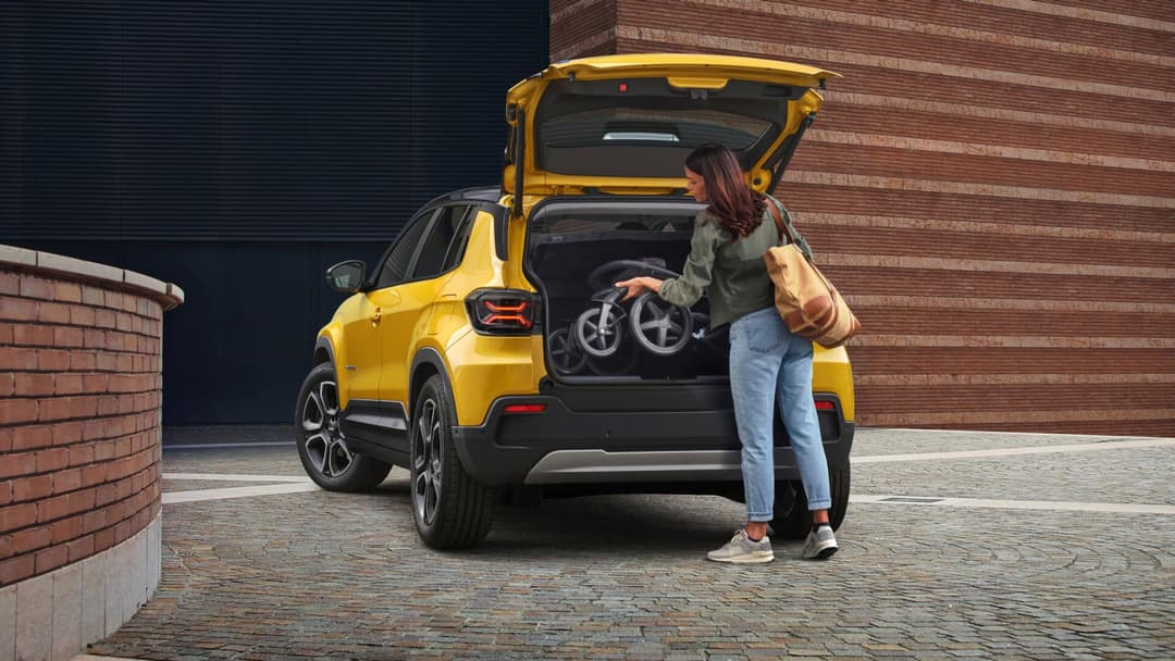 2025 Jeep Avenger interior and rear