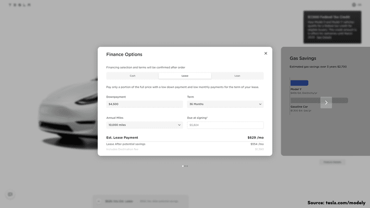 Tesla Finance options Tesla Finance options