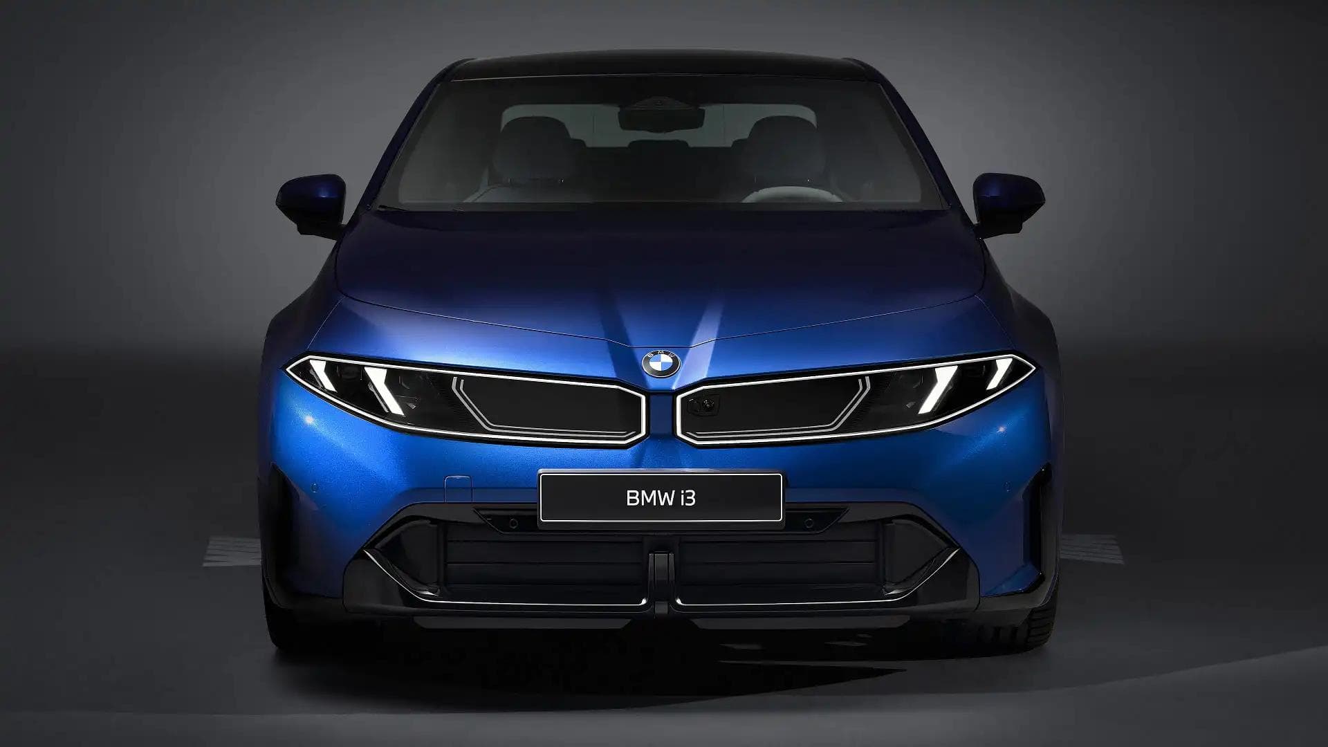 2027 BMW i3 front view showing the new Neue Klasse design language 2027 BMW i3 front view showing the new Neue Klasse design language