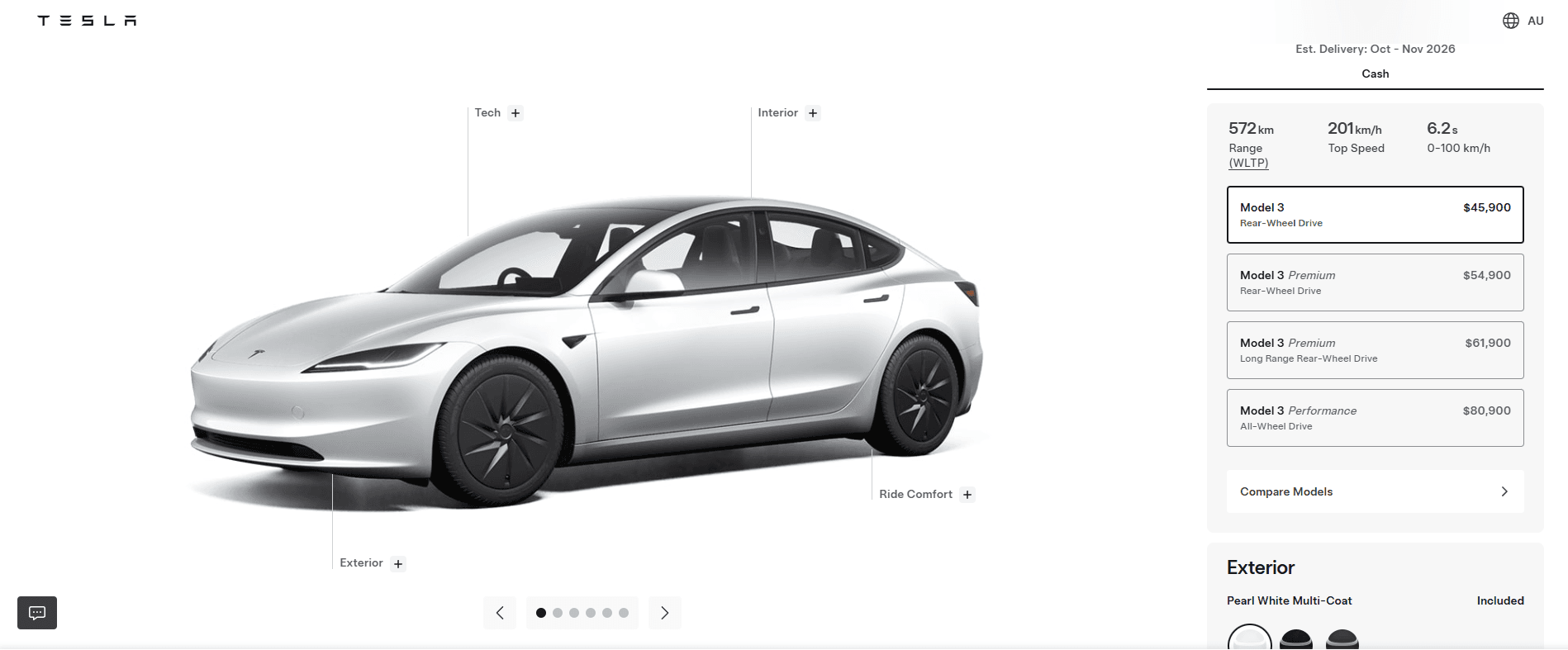 Tesla Model 3 RWD Tesla Model 3 RWD