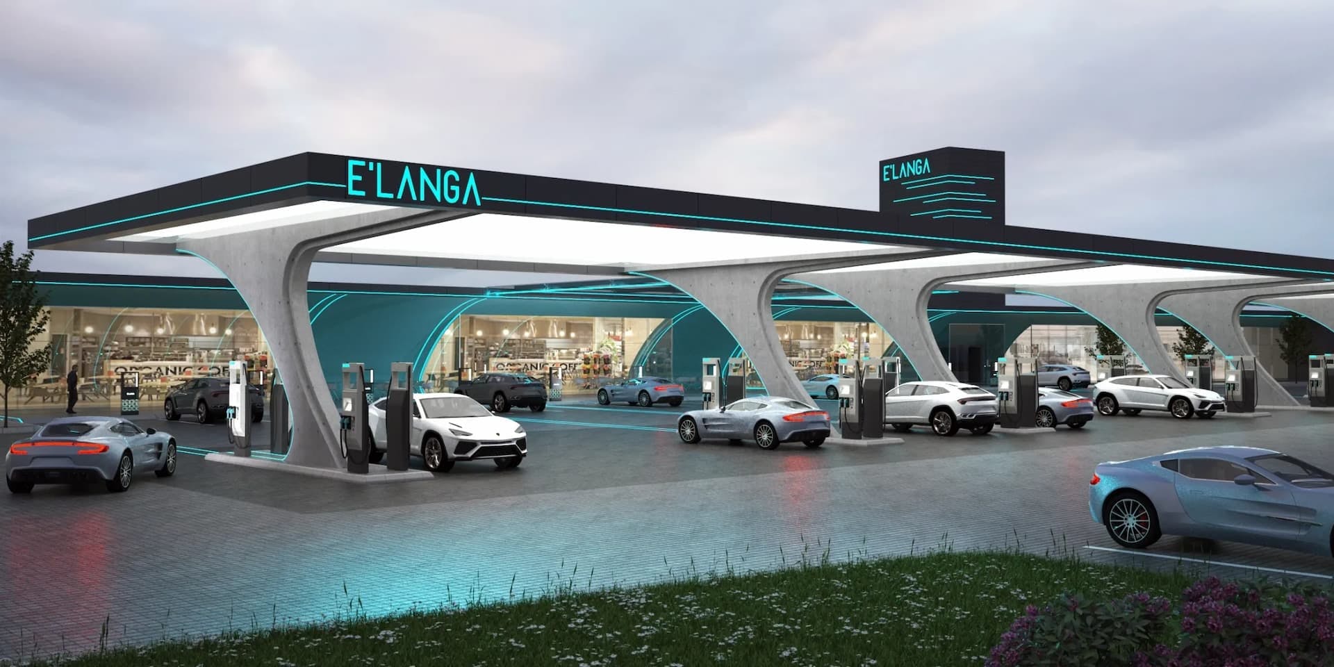 Elanga super EV charging hub concept