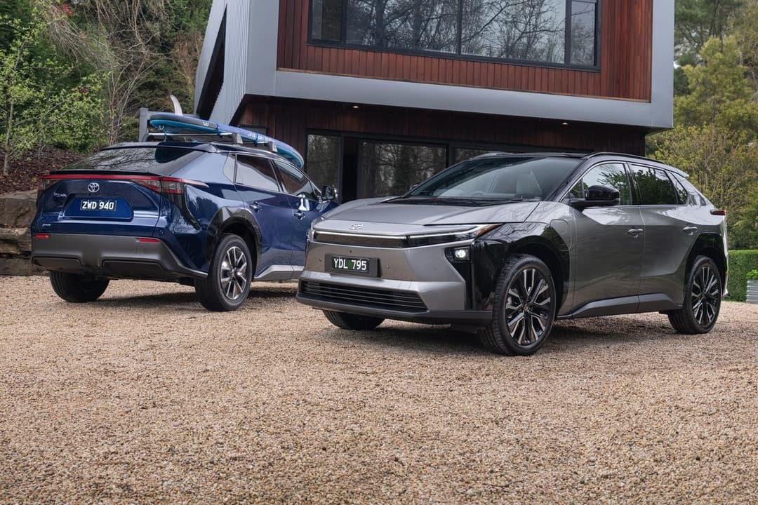 2026 Toyota bZ4X electric SUV exterior 2026 Toyota bZ4X electric SUV exterior