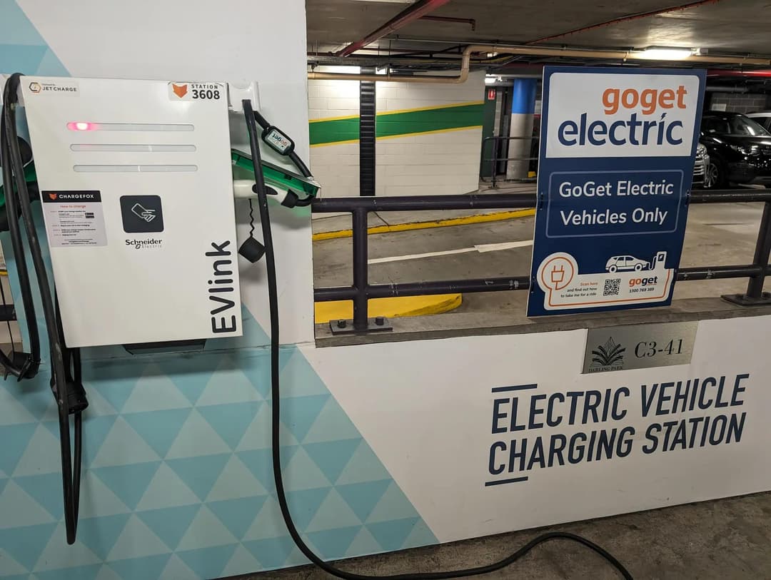 GoGet Schneider EVlink EV charger GoGet Schneider EVlink EV charger