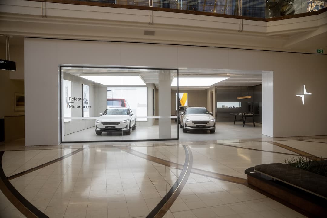 Polestar 2 Melbourne showroom in shopping centre Polestar 2 Melbourne showroom in shopping centre