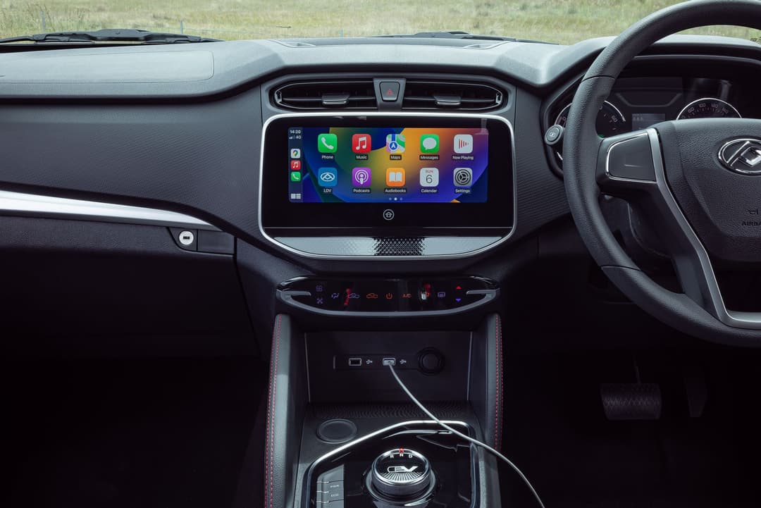 Blue LDV eT60 front and interior