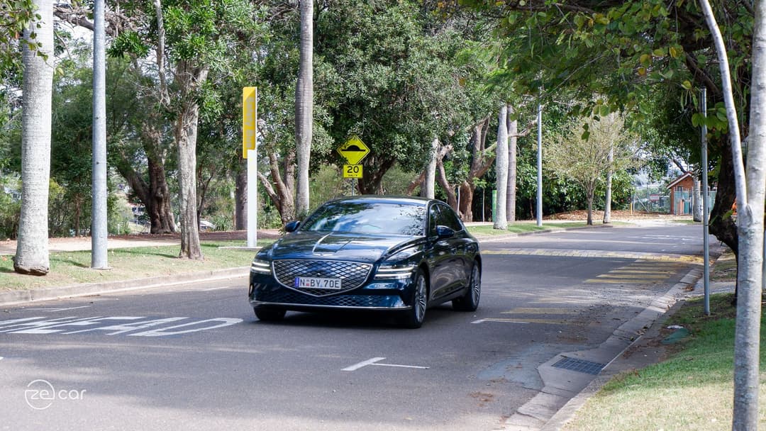Genesis Electrified G80 driving and sport mode