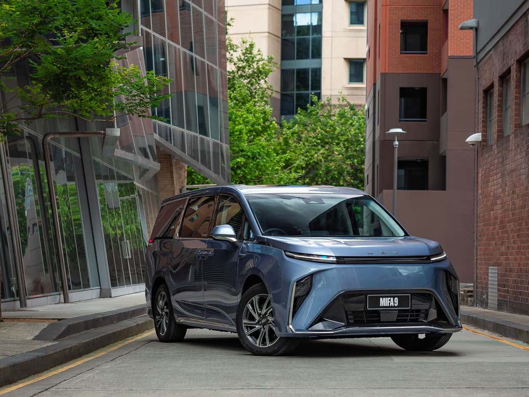 LDV Mifa 9 in city street LDV Mifa 9 in city street