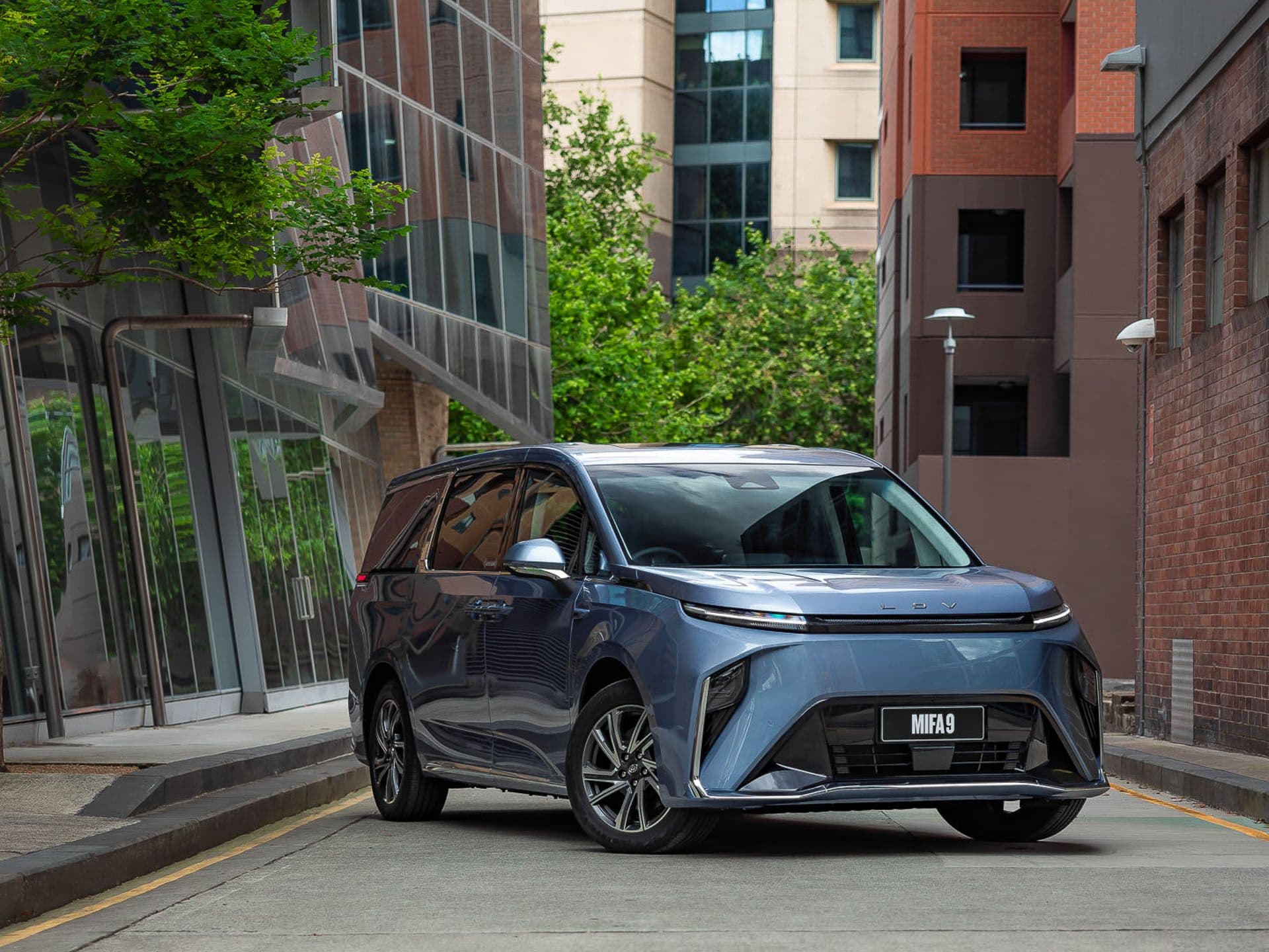 LDV Mifa 9 in city street LDV Mifa 9 in city street