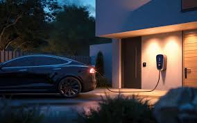 EV charging at night EV charging at night