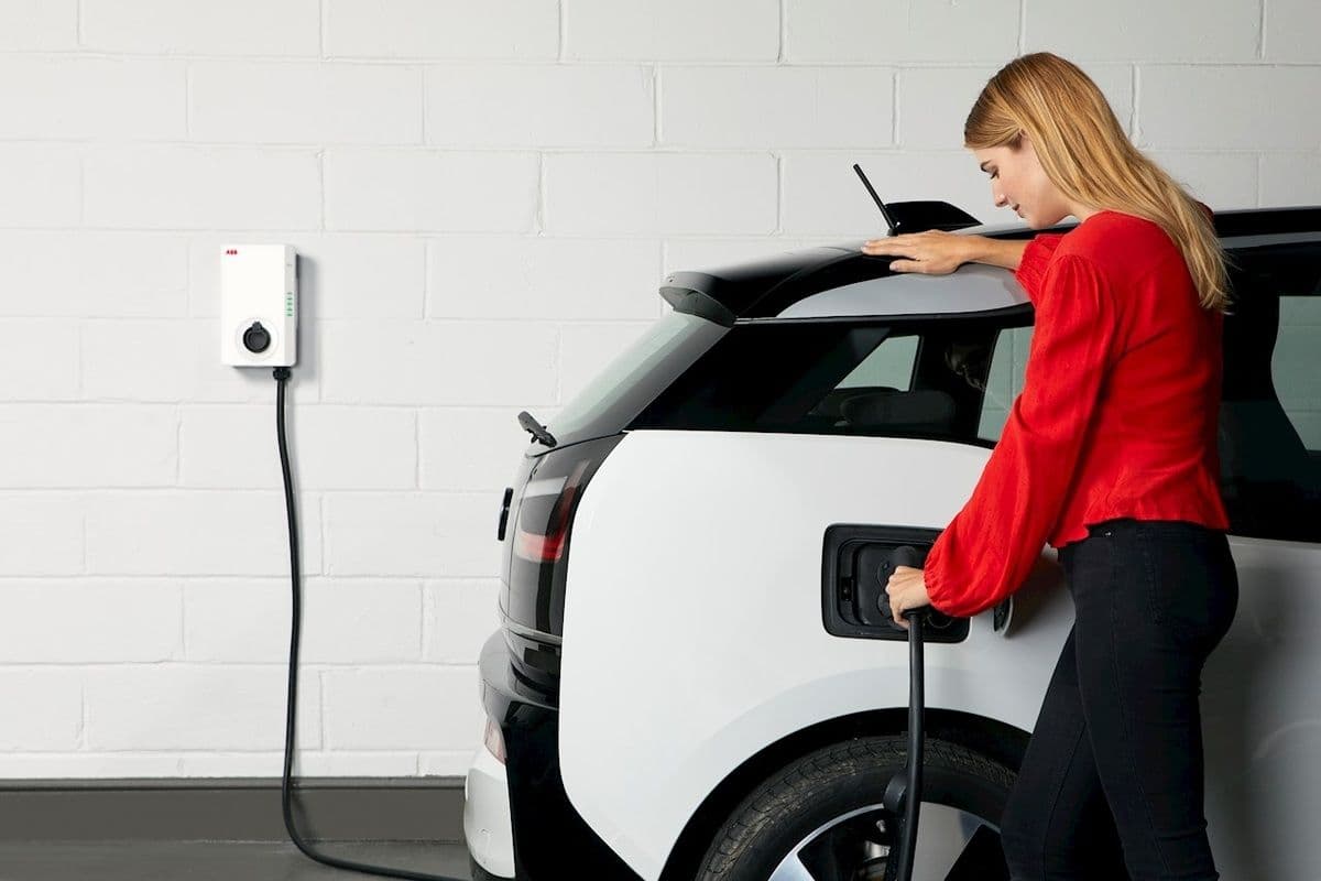EV Charging in garage EV Charging in garage