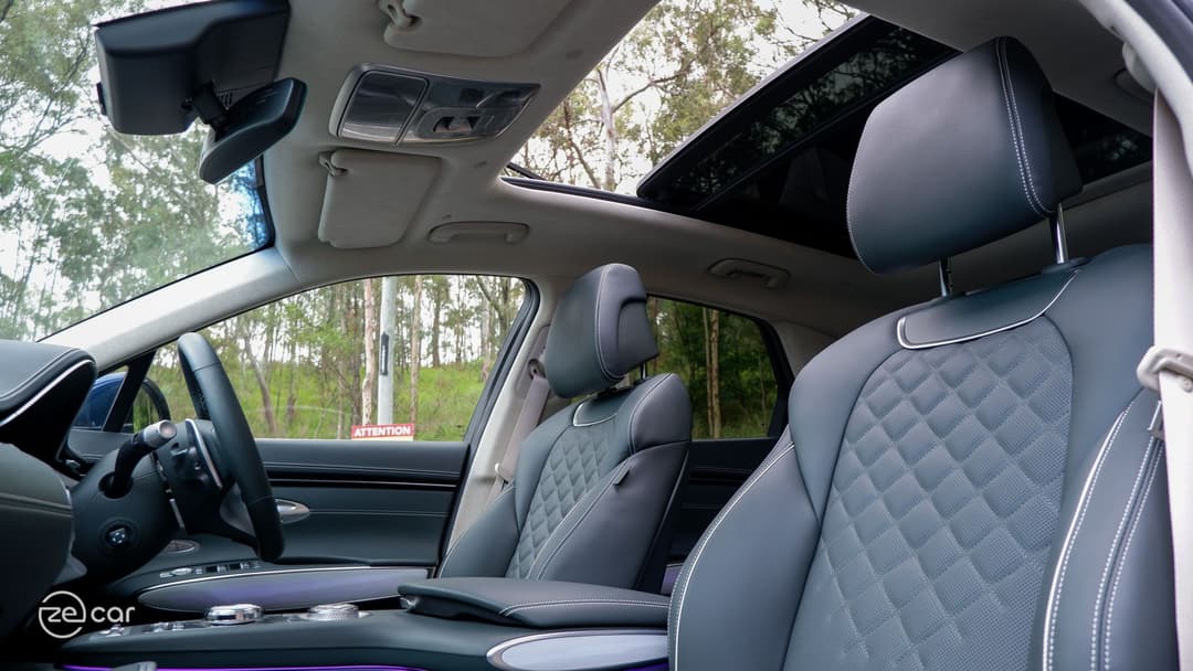 Genesis Electrified GV70 interior seats and doors