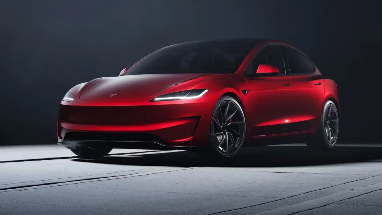 tesla model 3 red tesla model 3 red