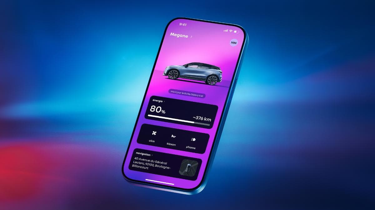 MyRenault app remote services shown with the MY27 Renault Megane E-Tech Esprit Alpine MyRenault app remote services shown with the MY27 Renault Megane E-Tech Esprit Alpine