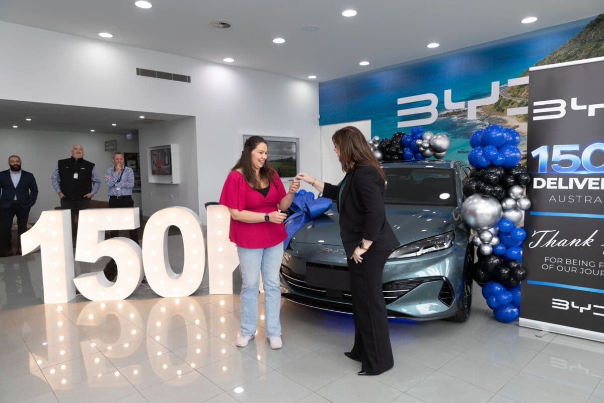 BYD Australia delivers its 150,000th vehicle, a Seal 6 Touring, to a customer at BYD Warrnambool in Victoria BYD Australia delivers its 150,000th vehicle, a Seal 6 Touring, to a customer at BYD Warrnambool in Victoria