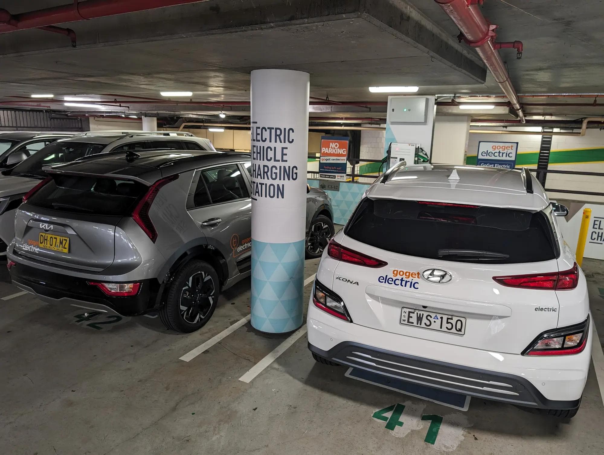 GoGet electric carshare parking bays GoGet electric carshare parking bays