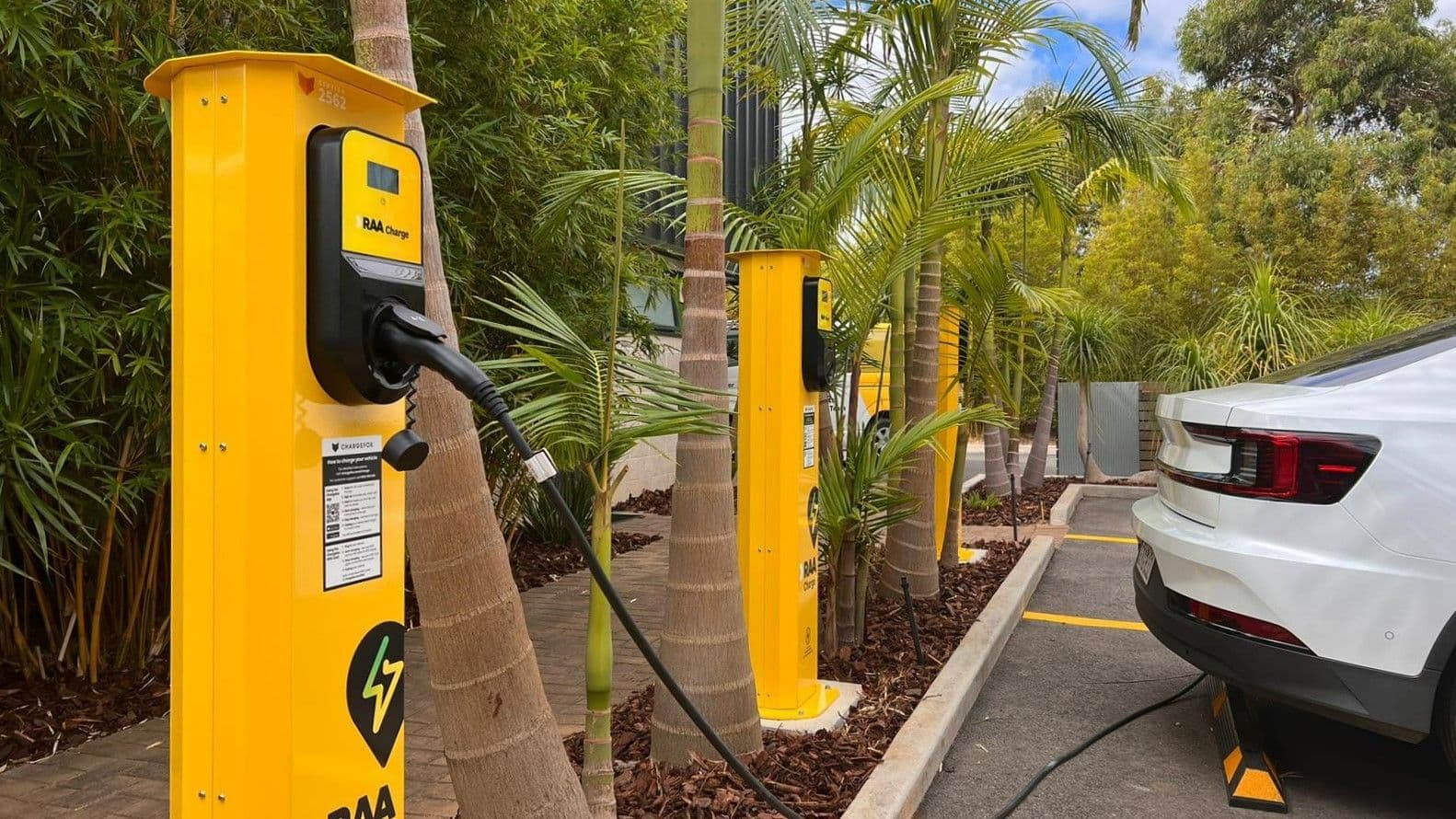 Public EV charging station in Australia Public EV charging station in Australia