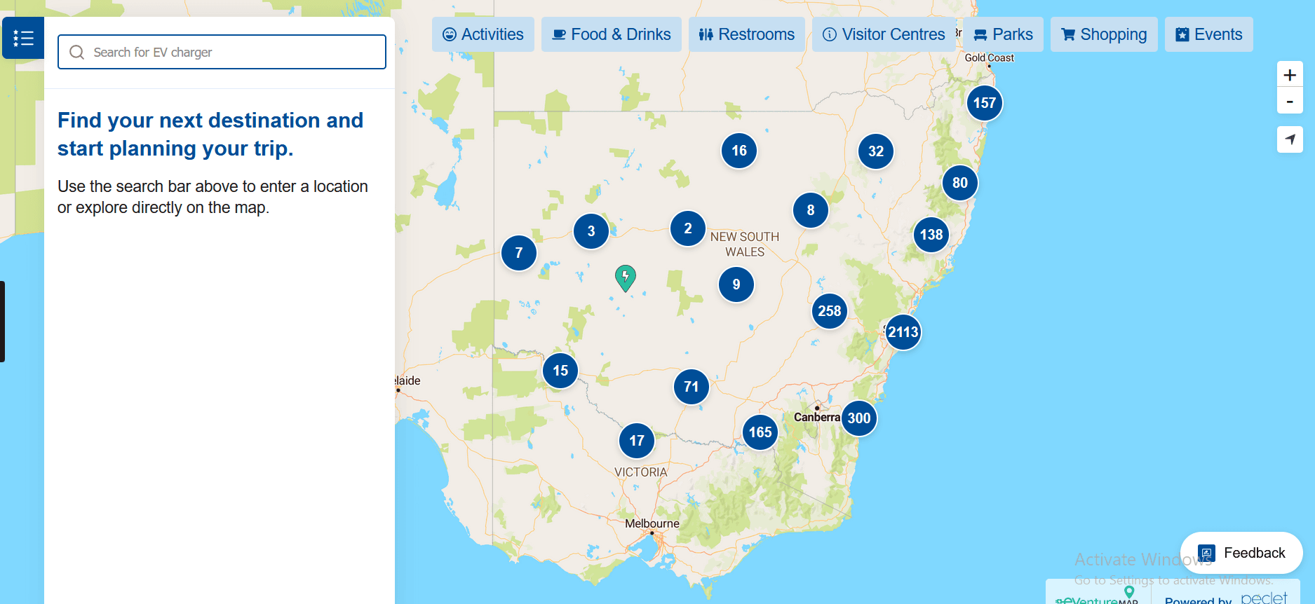 Eventuremap dashboard Eventuremap dashboard