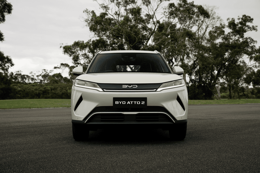 BYD Atto 2 side profile showing compact SUV design BYD Atto 2 side profile showing compact SUV design