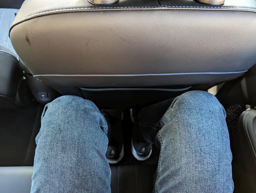 GWM Ora rear seat legroom GWM Ora rear seat legroom