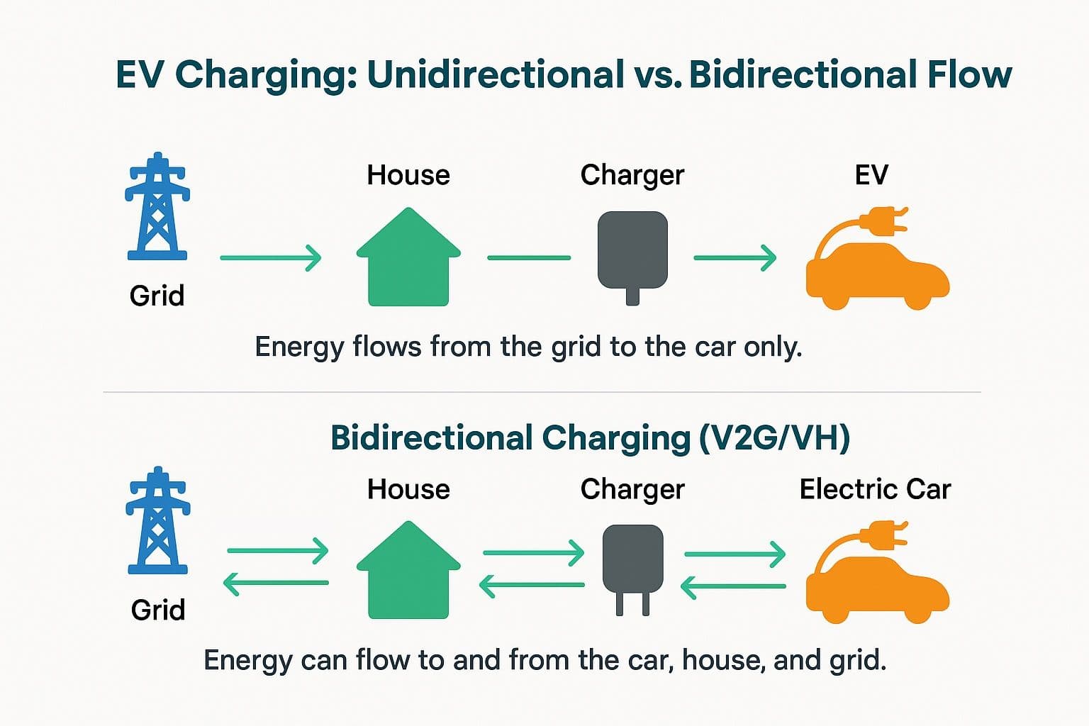 bidirectional charging process bidirectional charging process