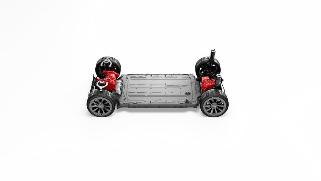 Tesla Model X platform and boot