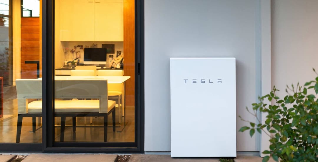 White Tesla Powerwall 2 at home White Tesla Powerwall 2 at home