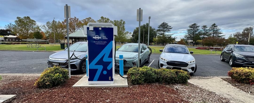 NRMA Holbrook SINEXCEL DC fast charger NRMA Holbrook SINEXCEL DC fast charger