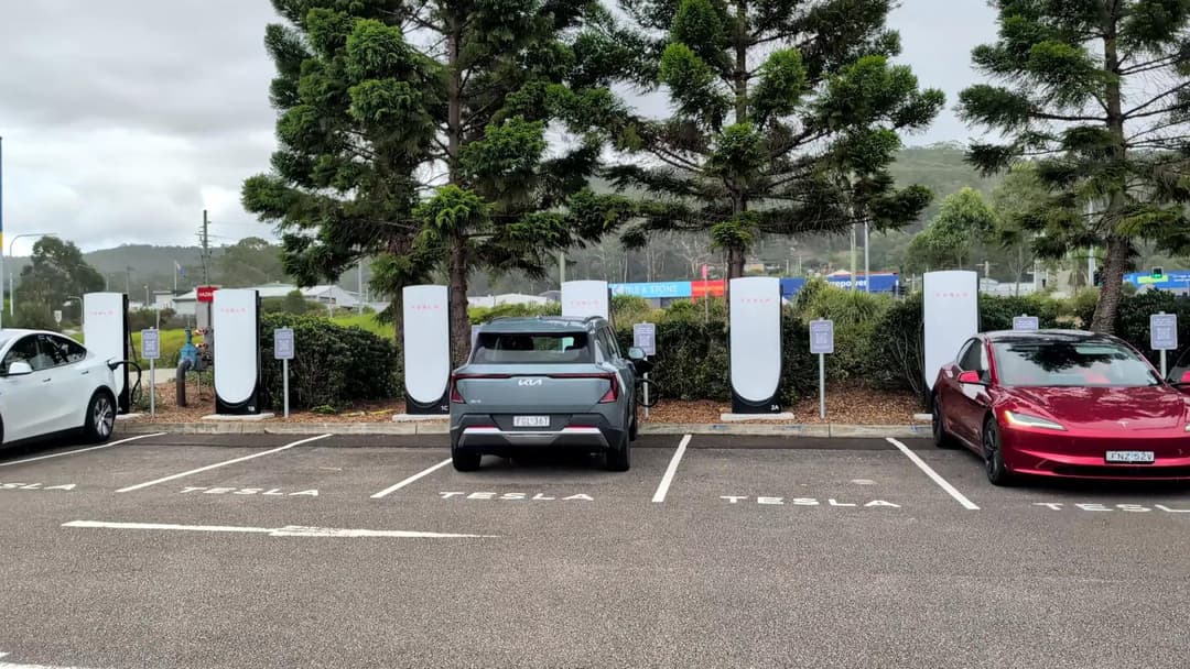 Kia EV5 Air Long Range Charging at Tesla Gosford West Kia EV5 Air Long Range Charging at Tesla Gosford West