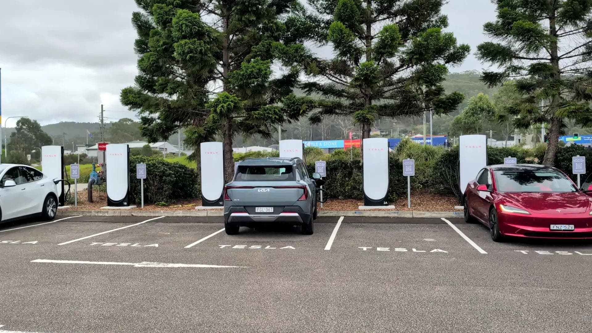 Kia EV5 Air Long Range Charging at Tesla Gosford West Kia EV5 Air Long Range Charging at Tesla Gosford West